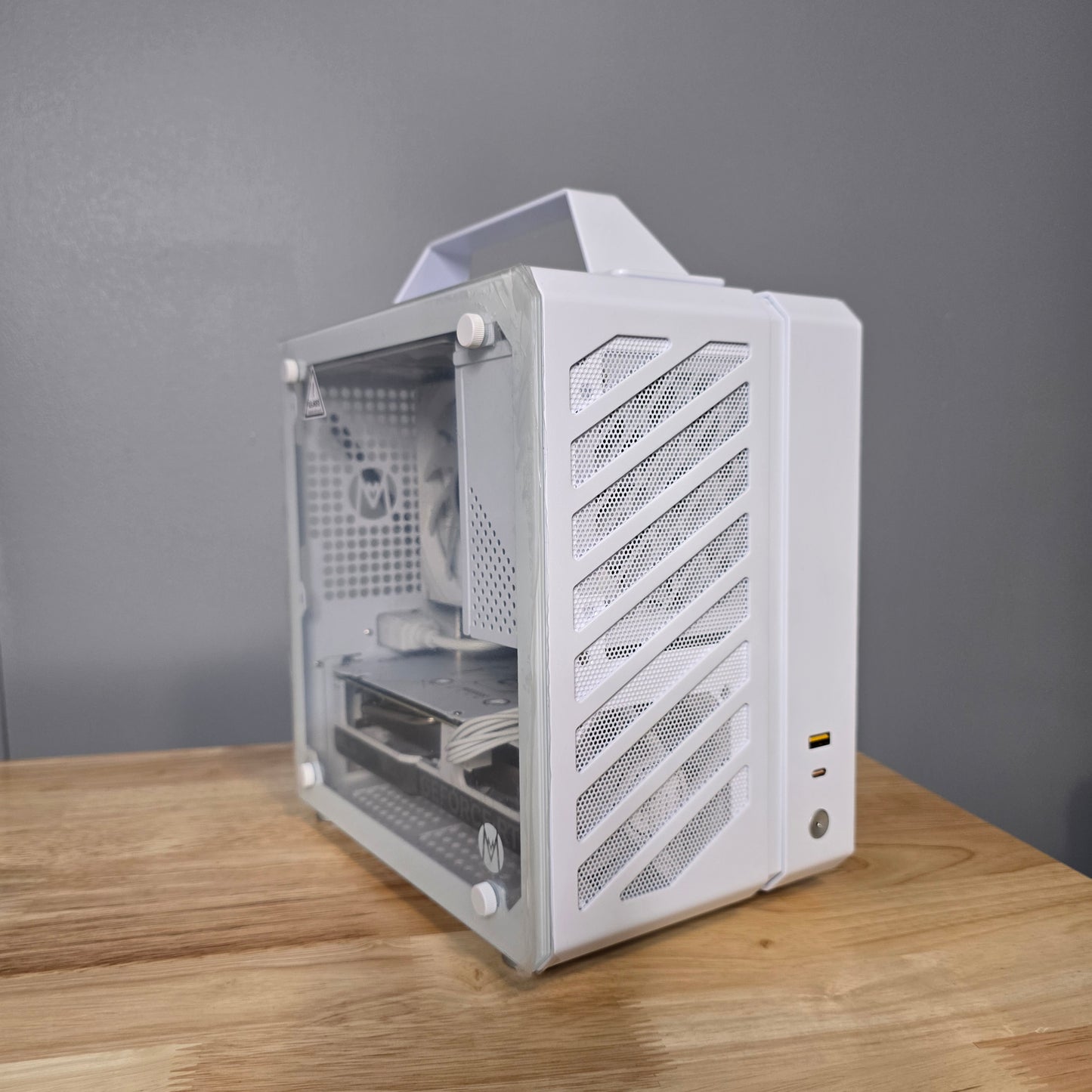 Tiny Gaming PC | Ryzen 5 7600x | RTX 4060ti 8gb| 1tb m.2 ssd | Win 11 Pro (Activated) | Synced RGB | 32gb DDR5 Ram | Wifi & Bluetooth