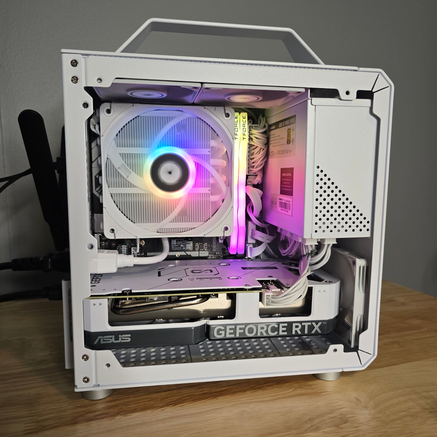 Tiny Gaming PC | Ryzen 5 7600x | RTX 4060ti 8gb| 1tb m.2 ssd | Win 11 Pro (Activated) | Synced RGB | 32gb DDR5 Ram | Wifi & Bluetooth