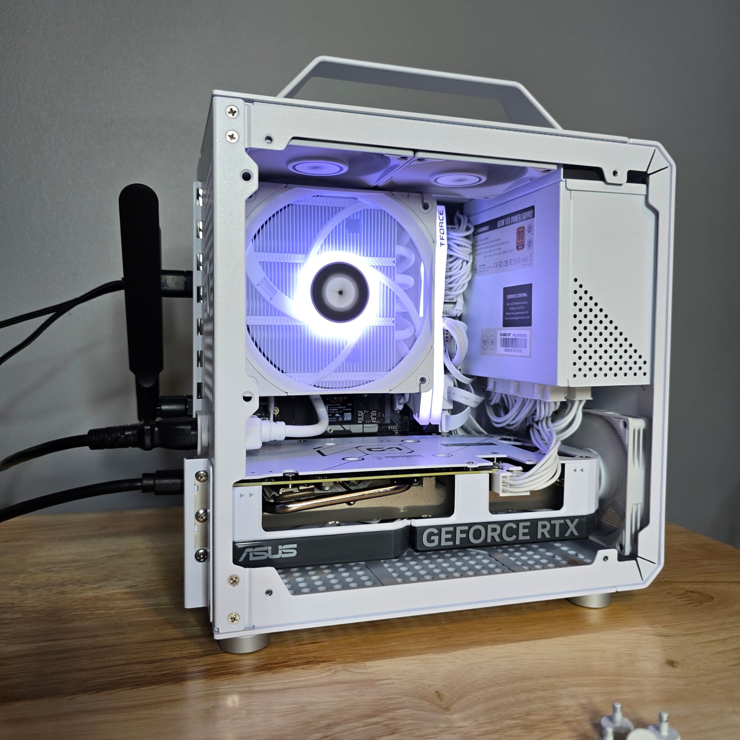 Tiny Gaming PC | Ryzen 5 7600x | RTX 4060ti 8gb| 1tb m.2 ssd | Win 11 Pro (Activated) | Synced RGB | 32gb DDR5 Ram | Wifi & Bluetooth