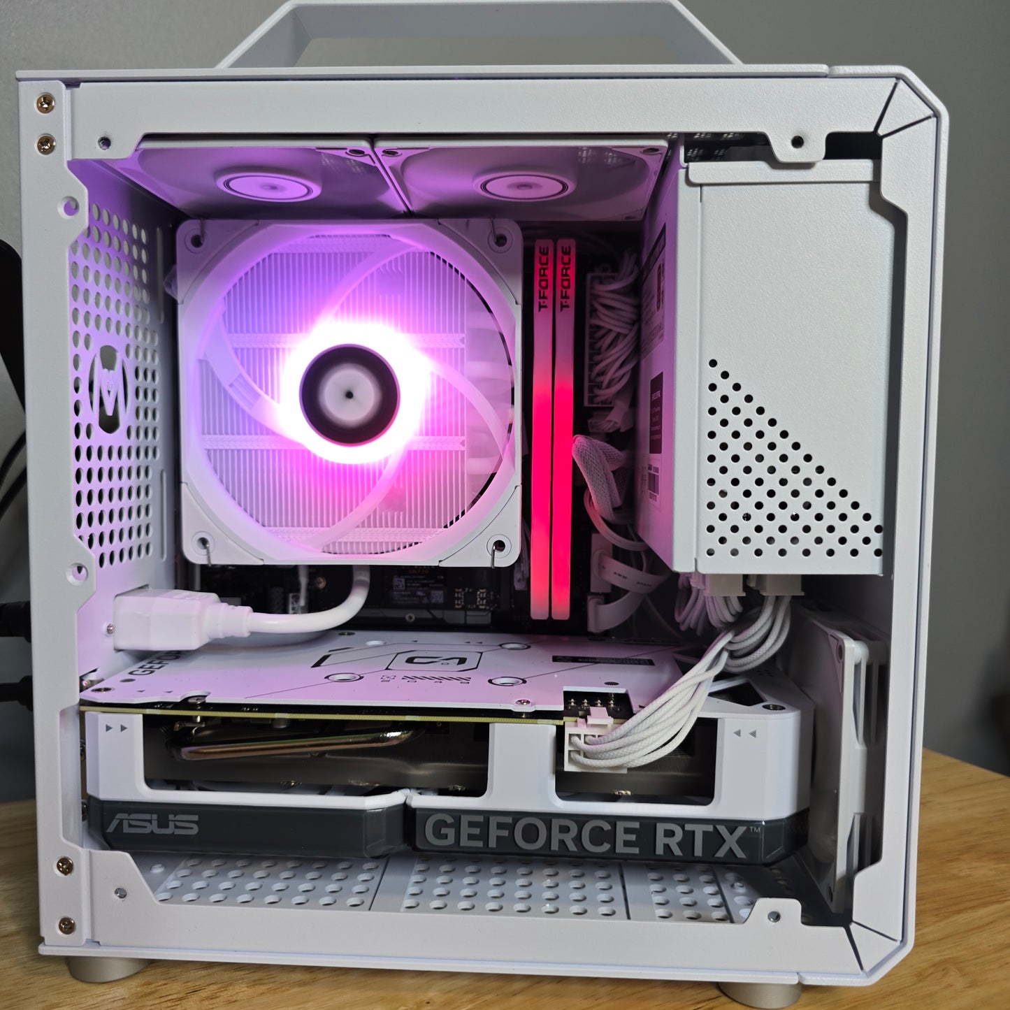 Tiny Gaming PC | Ryzen 5 7600x | RTX 4060ti 8gb| 1tb m.2 ssd | Win 11 Pro (Activated) | Synced RGB | 32gb DDR5 Ram | Wifi & Bluetooth