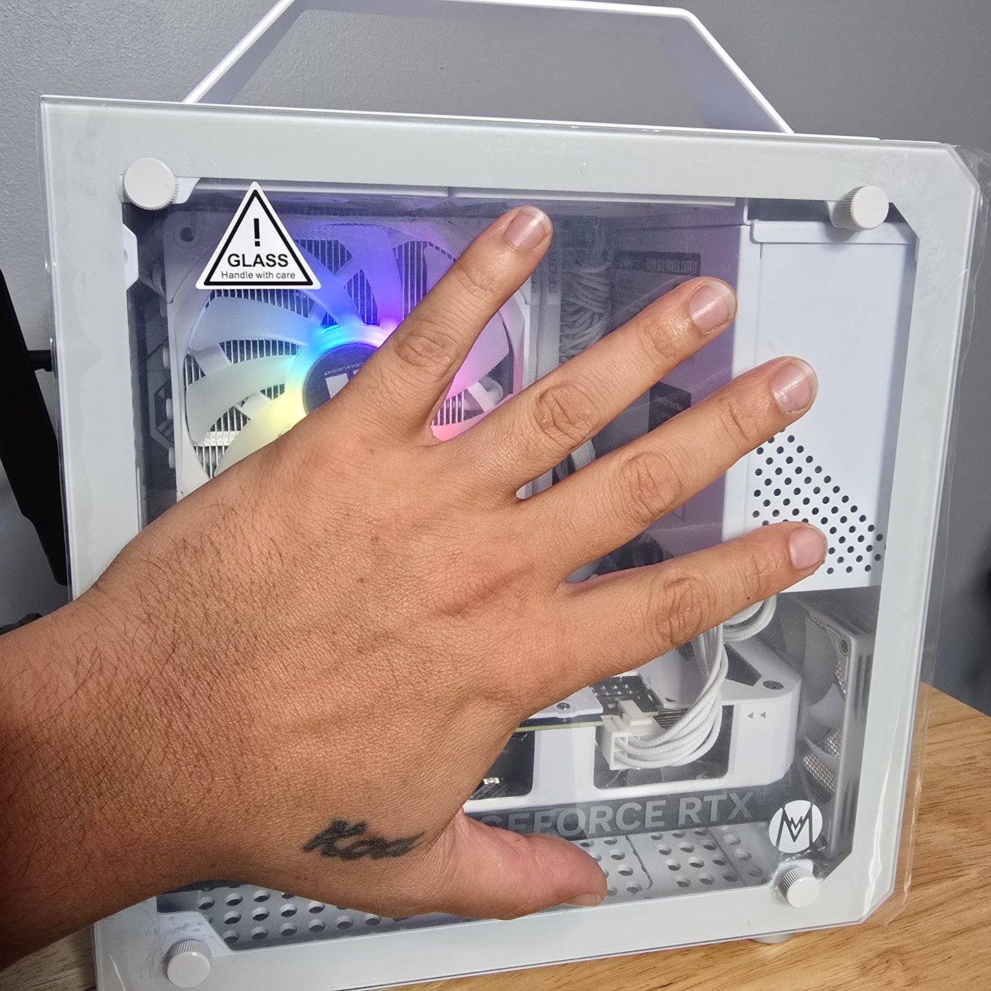Tiny Gaming PC | Ryzen 5 7600x | RTX 4060ti 8gb| 1tb m.2 ssd | Win 11 Pro (Activated) | Synced RGB | 32gb DDR5 Ram | Wifi & Bluetooth